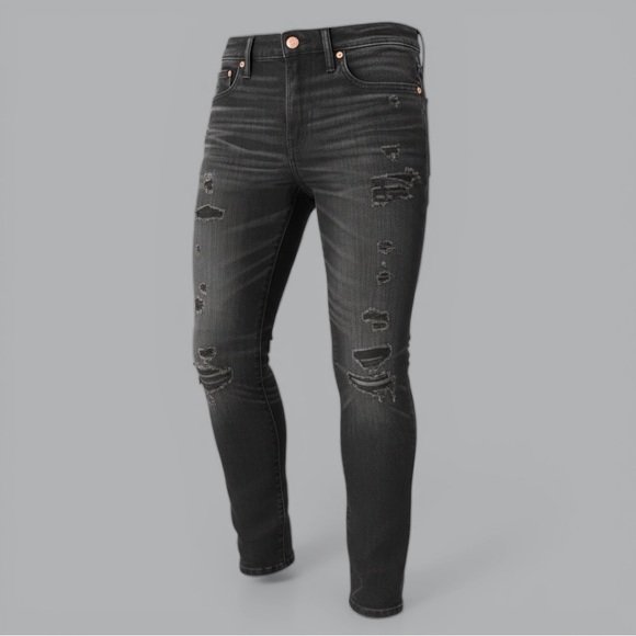 American Eagle Women’s Black Airflex+ Skinny Jeans, NEW - Picture 2 of 4